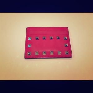 Valentino the Rockstud leather cardholder